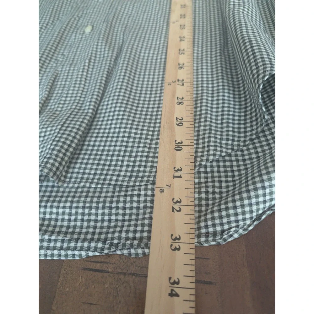 Polo Ralph Lauren Button Down Dark Green Gingham Blake Shirt Mens Sz M Preppy